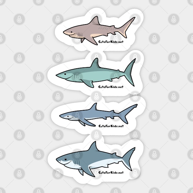 SharkKids Multi-Pack Sticker by VirtualSG